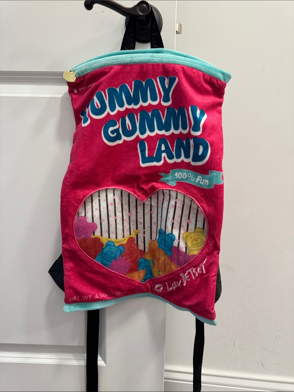 Betsey Johnson luv Betsey yummy gummy land plush backpack